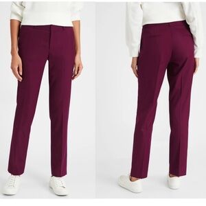 Banana republic Ryan pants berry raspberry Purple ankle length 6 classy office